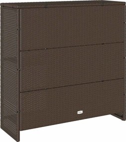 vidaXL Ντουλάπι αποθήκευσης με ράφι Καφέ 100 x 36 x 102 εκ Ρατάν