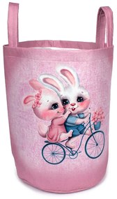 Καλάθι Αποθήκευσης (Φ50x45) Dimcol Best Friends 34 Ροζ