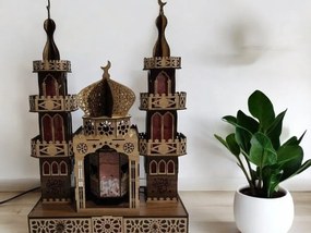 Intra απο ξύλο plywood 3mm-4mm πάχος – Τρισδιάστατο παζλ μουσουλμανικής αρχιτεκτονικής Ξύλινο Τζαμί 12x15 cm INTRAVECTRY-MY547315