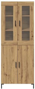 vidaXL Highboard Επιτοίχιο 2 pcs artisan δρυς 69.5 x 34 x 180 εκ.
