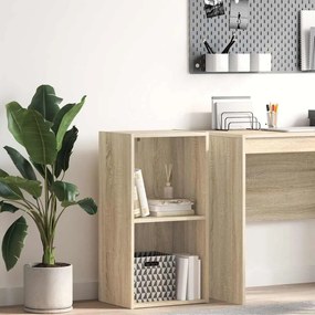 vidaXL Βιβλιοθήκη με 2 Ράφια Sonoma Δρυς 40x30x76,5 εκ. Επεξ. Ξύλο