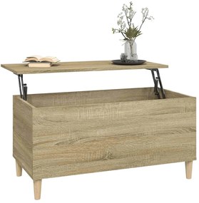 vidaXL Τραπεζάκι Σαλονιού Sonoma Δρυς 90x44,5x45εκ. Επεξεργασμένο Ξύλο