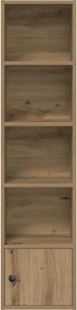 vidaXL Βιβλιοθήκη Αρτισιανή Δρυς 31x24x127 εκ. Επεξ. Ξύλο
