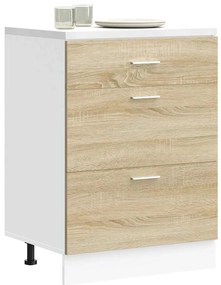 vidaXL Βάση Κουζίνας "Lyon" από Τεχνητό Ξύλο Δρυός Sonoma