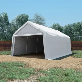 vidaXL Τέντα Αποθήκευσης Λευκή 4 x 6 μ. 550 γρ/μ² από PVC