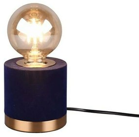 Φωτιστικό Επιτραπέζιο Judy R50691012 1xE27 40W Φ11cm 11cm Blue RL Lighting Velvet