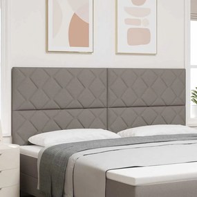 vidaXL Υφασμάτινο Κεφαλάρι Geometric με κεφαλάρι Taupe 200 cm ύφασμα