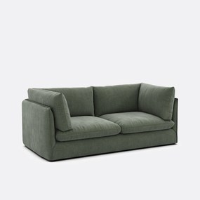 Καναπές τριθέσιος, με υφασμάτινη υφή, MALO