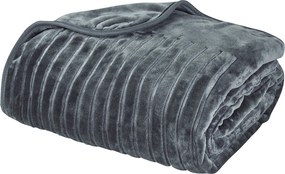 Κουβέρτα Βελουτέ Υπέρδιπλη (220x240) Das Home Velour 1349 D.Grey