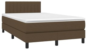 ΚΡΕΒΑΤΙ BOXSPRING ΜΕ ΣΤΡΩΜΑ ΣΚΟΥΡΟ ΚΑΦΕ 120X190 ΕΚ ΥΦΑΣΜΑΤΙΝΟ 3269740