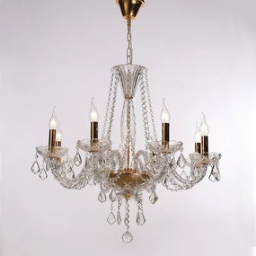 Φωτιστικό Κρεμαστο Aca BLK80048PCG LILIUM Διάφανο (Transparent)