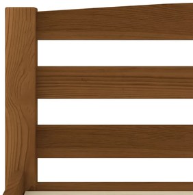 vidaXL Πλαίσιο Κρεβατιού Καφέ Μελί 160 x 200 εκ. από Μασίφ Ξύλο Πεύκου