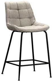 Σκαμπό Μπάρ Ermina Beige Ύφασμα 49x49x62-94εκ Το προϊόν πωλείται ως σετ 4 τεμαχιων