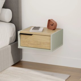 Κομοδίνο Στάχτης Πράσινο / Sapphire Δρυς CUTROL 40x30x18.8