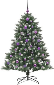 vidaXL Τεχνητό Χριστουγεννιάτικο Δέντρο με 150 LED Πράσινο 150 cm