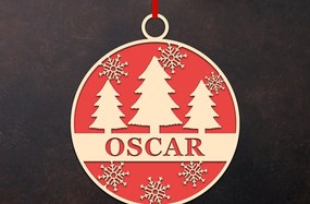 Σετ των 3 Intra απο ξύλο plywood 3mm-4mm πάχος Χριστουγεννιάτικο Στολίδι Deer Δίασταση 8x8 cm INTRAFABR-50815870