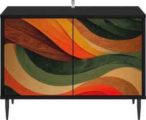 vidaXL Ντουλάπι TV BONN 69 x 33 x 50,5 εκ. Μαύρη Δρυς