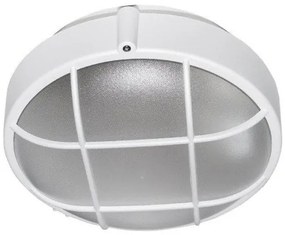 Φωτιστικό Τοίχου-Οροφής με πλέγμα Ε27 IP44 Φ22 PC Lumen-21-8050-Λευκό 21-8050
