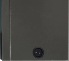 vidaXL Καθρέφτης Μπάνιου με Ντουλάπι / LED Ανθρακί 50 x 14 x 60 εκ.