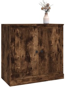 vidaXL Μπουφές Καπνιστή Δρυς 70x35,5x67,5 εκ. από Επεξεργασμένο Ξύλο