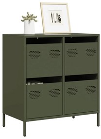 vidaXL Ντουλάπι Λαδί 68x39x73,5 εκ. από Χάλυβα Ψυχρής Έλασης