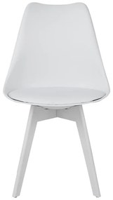 Καρέκλα Gaston I PP-PU σε λευκή απόχρωση 48.5x53.5x81.5εκ. 48.5x53.5x81.5 εκ.