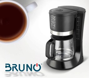 BRUNO καφετιέρα φίλτρου BRN-0086, 680W, έως 12 φλυτζάνια, 1.2L, μαύρη