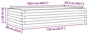 ΖΑΡΝΤΙΝΙΕΡΑ ΚΗΠΟΥ ΛΕΥΚΗ 110X60X23 ΕΚ. ΑΠΟ ΜΑΣΙΦ ΞΥΛΟ ΠΕΥΚΟΥ 847239