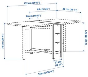 NORDEN πτυσσόμενο τραπέζι 904.238.87