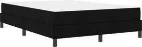 vidaXL Κρεβάτι με ελατήρια Μαύρο 140 x 190 cm ύφασμα