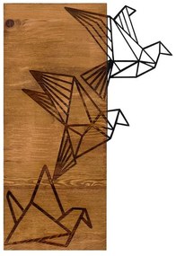 Διακοσμητικό Τοίχου Perdon Ξύλο Πεύκου Φυσικό με Μαύρο Μέταλλο 36x3x60εκ. 36x3x60 εκ.