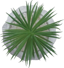 Τεχνητό Φυτό σε Μοντέρνο Κεραμικό Γκρι Γλαστράκι 7x13cm