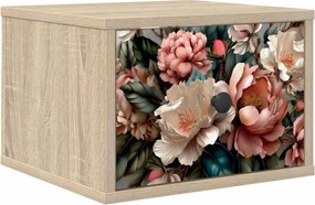 vidaXL Τοίχου κομοδίνο BORNE Sonoma Δρυς 36 x 33 x 25 εκ.