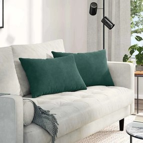 vidaXL Μαξιλάρι Καναπέ 2 pcs Σκούρο πράσινο 60 x 40 cm