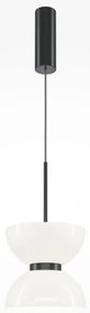 Κρεμαστό Φωτιστικό Οροφής LED 11W Γυαλί Kyoto Maytoni MOD178PL-L11B3K Μαύρο-Λευκό