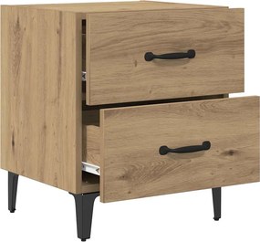 vidaXL Ντουλάπι κρεβατιού 2 pcs Artisan Oak 40 x 35 x 47,5 εκ