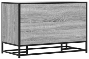Πάγκος παπουτσιών vidaXL Γκρι Sonoma 80x40x53,5 cm