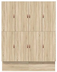 vidaXL Κρεβάτι με αποθηκευτικό χώρο Δρύς Sonoma 236.5 x 180 x 31.5 εκ