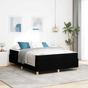 vidaXL Σκελετός Κρεβατιού Μαύρο 140 x 200 cm ύφασμα