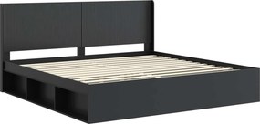 vidaXL Καλάθι με αποθήκη και κεφαλάρι Μαύρο 200 x 200 cm