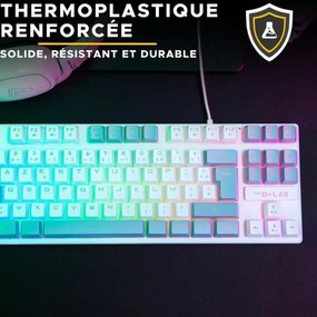 Πληκτρολόγιο The G-Lab KEYZ CAESIUM Γκρι Azerty γαλλικά