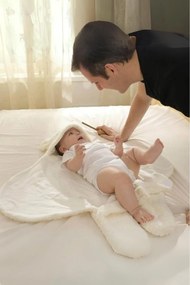 Βρεφική κουβέρτα με επένδυση για 0-12 μηνών 70x10 cm - Λιλά