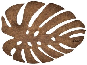 Σουπλά Monstera (Σετ 4Τμχ) 790PYN1122 33x45cm Walnut Hermia Ξύλο