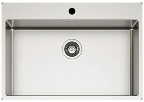 Νεροχύτης κουζίνας ανοξείδωτος COMPASS 700 Satinato ELLECI 74x51cm