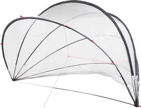 vidaXL Θόλος πισίνας Διαφανές 500 x 500 x 236 εκ. PVC