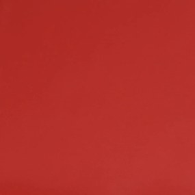 Υποπόδιο Μπορντό 60x60x36 εκ. από Συνθετικό Δέρμα - Κόκκινο