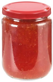 vidaXL Βάζα Μαρμελάδας 96 τεμ. 230 ml Γυάλινα με Κόκκινα Καπάκια