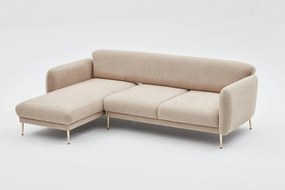 Corner Sofa-Bed Simena Left - Beige Beige
Gold