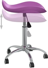 vidaXL Καρέκλα Γραφείου Μοβ από Συνθετικό Δέρμα