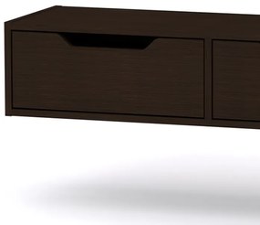 Κονσόλα-τουαλέτα Alberto pakoworld κρεμαστή wenge 100x32.5x22εκ (1 τεμάχια)